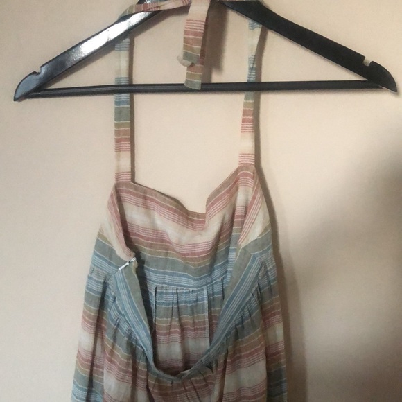 Mara Hoffman Multistripe Swim Sahara Halter Wide Leg CoverUp Jumpsuit - Picture 7 of 8